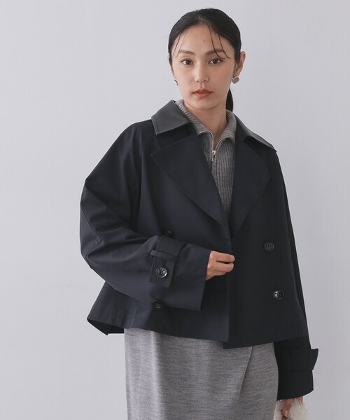 OHGA トレンチコート　ショートトレンチ オータムショートトレンチコート | ファッション通販サイト NUGU