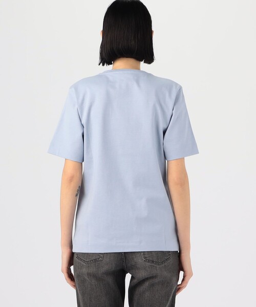 「ATON」 半袖Tシャツ 2 ダークブルー レディース_画像5