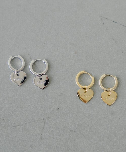 Chico（チコ） ピアス ハートデザインフープピアス レディース