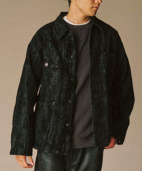 417 EDIFICE（フォーワンセブンエディフィス） カバーオール ベロア