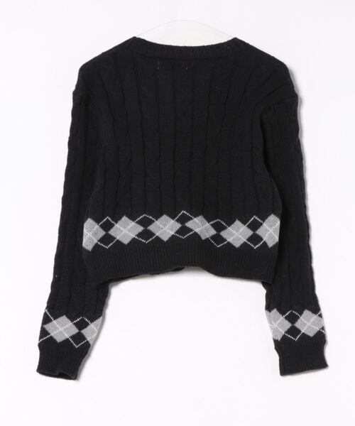 カーディガン 「 ammy. / エイミードット 」 レトロ アーガイル