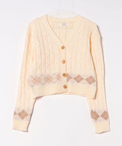 カーディガン 「 ammy. / エイミードット 」 レトロ アーガイル