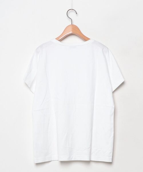 「ATON」 半袖カットソー ONE SIZE ホワイト レディース_画像2
