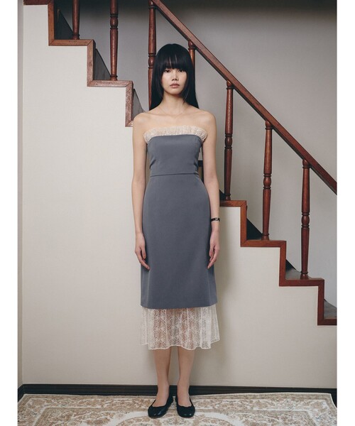 パーティードレス ワンピース BEAMS SALON / レース コルセット ドレス