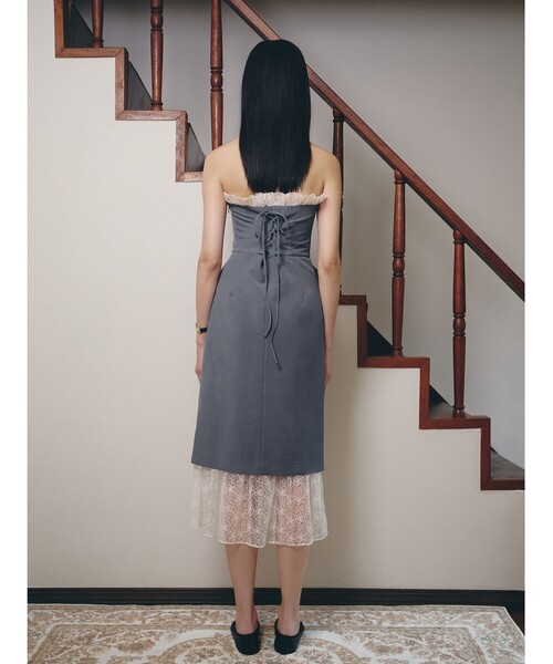 パーティードレス ワンピース BEAMS SALON / レース コルセット ドレス