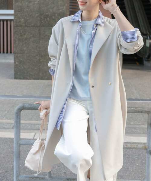 「URBAN RESEARCH DOORS」 コート SMALL ネイビー レディース_画像4
