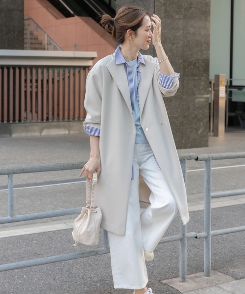 「URBAN RESEARCH DOORS」 コート SMALL ネイビー レディース_画像6