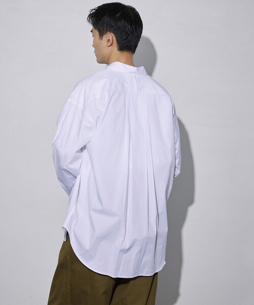 「5525Gallery」 長袖シャツ MEDIUM ベージュ メンズ_画像7