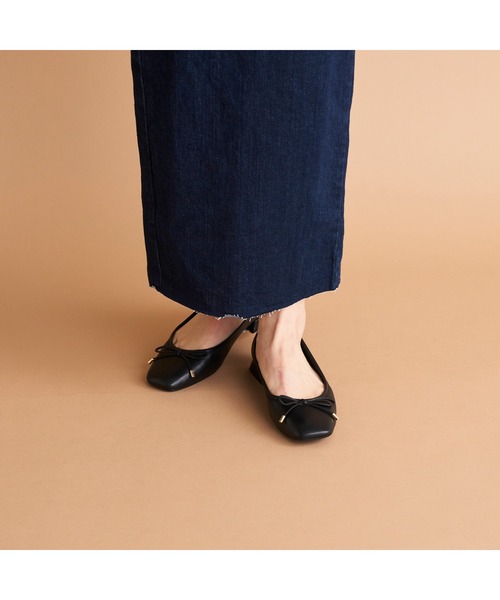 Clarks（クラークス） フラットパンプス UK5.5 ブラック レディース