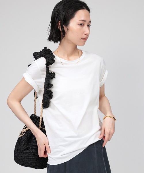「BABYLONE」 半袖Tシャツ フリー ライトブルー レディース_画像7