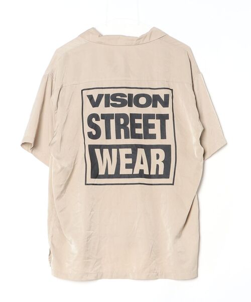 「VISION STREET WEAR」 半袖シャツ M ベージュ レディース_画像2