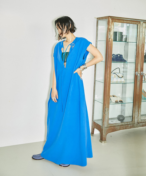 「CITYSHOP」 半袖ワンピース 36 ブラック レディース_画像2