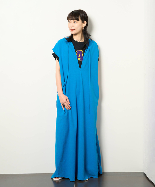 「CITYSHOP」 半袖ワンピース 36 ブラック レディース_画像3