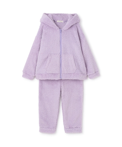パジャマ うさぎ＆ねこパーカー＆パンツセット「子供服」「キッズ