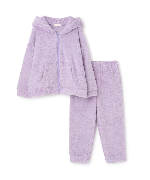 パジャマ うさぎ＆ねこパーカー＆パンツセット「子供服」「キッズ
