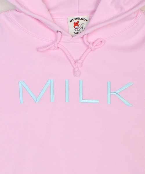 MILK テリア　パーカー　ピンク　未使用 MILK - MILK テリア パーカー ピンク 未使用の通販 by クローゼット