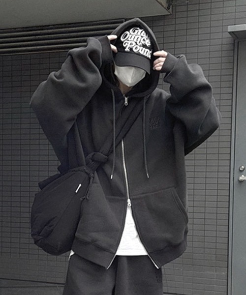 YACA（ヤーカ） パーカー Big Silhouette Logo Zip Parka/ビッグ
