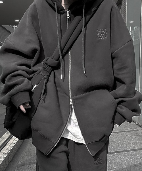 YACA（ヤーカ） パーカー Big Silhouette Logo Zip Parka/ビッグ