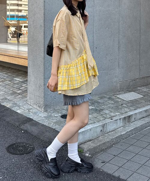 CIAOPANIC（チャオパニック） ブラウス シャツ 「半袖ver」ネクタイ
