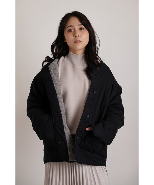 「Chiaro」 ノーカラージャケット 40 ベージュ レディース_画像6