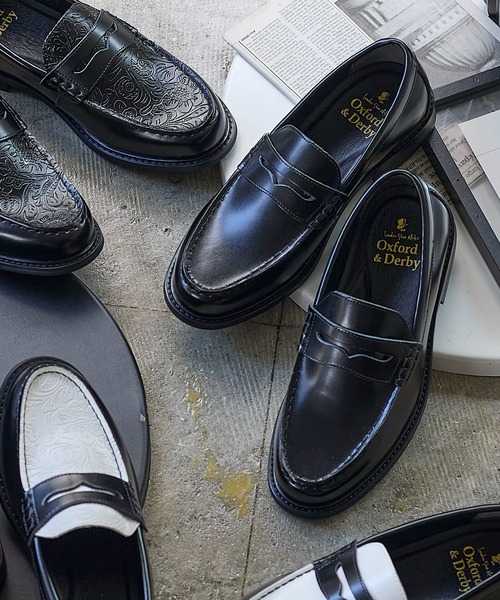 London Shoe Make（ロンドンシューメイク） ローファー UK8.5 ブラック