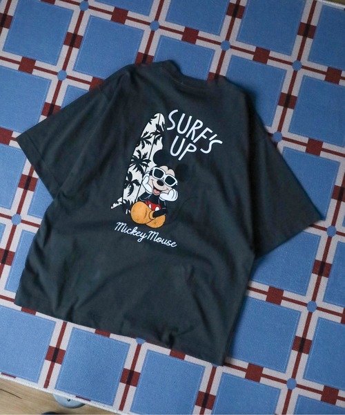 Disney（ディズニー） tシャツ ミッキーマウス プリントBIGTEE