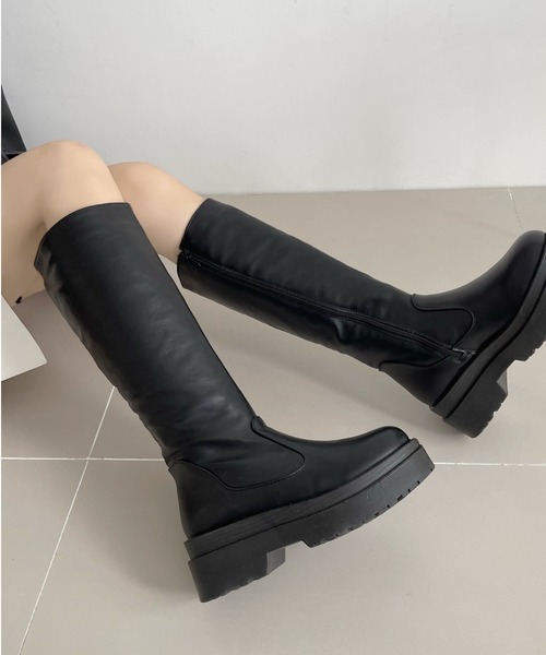 「Shoes in Closet」 ロングブーツ 3L ブラック レディース_画像6