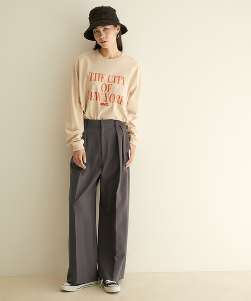 「SALON adam et rope'」 パンツ S チャコールグレー レディース_画像4