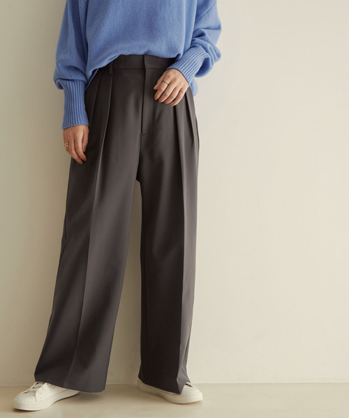 「SALON adam et rope'」 パンツ S チャコールグレー レディース_画像9