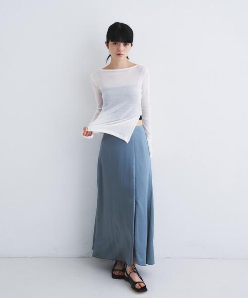 CODE A スカート satin slit flare skirt : ZOZOTOWN Yahoo!店 - 通販