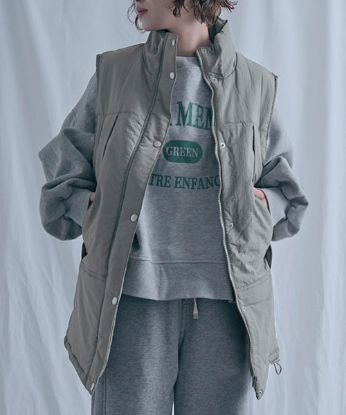 NYLAUS（ナイラス） ダウンベスト ベスト 「SG」中綿 スタンドカラー