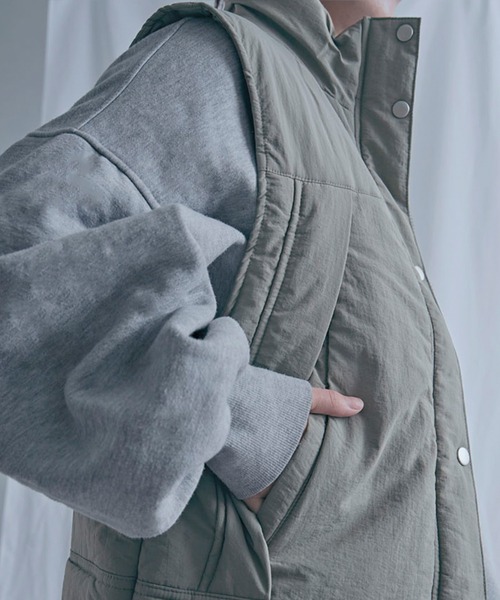 NYLAUS（ナイラス） ダウンベスト ベスト 「SG」中綿 スタンドカラー