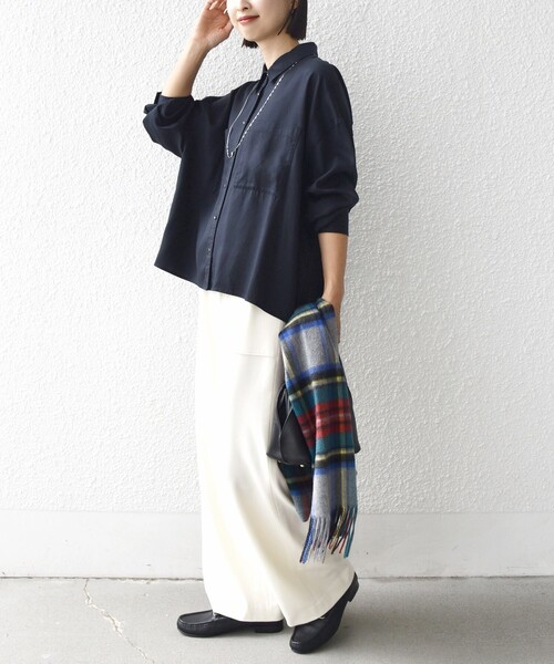 「SHIPS」 パンツ 36 ネイビー レディースの画像