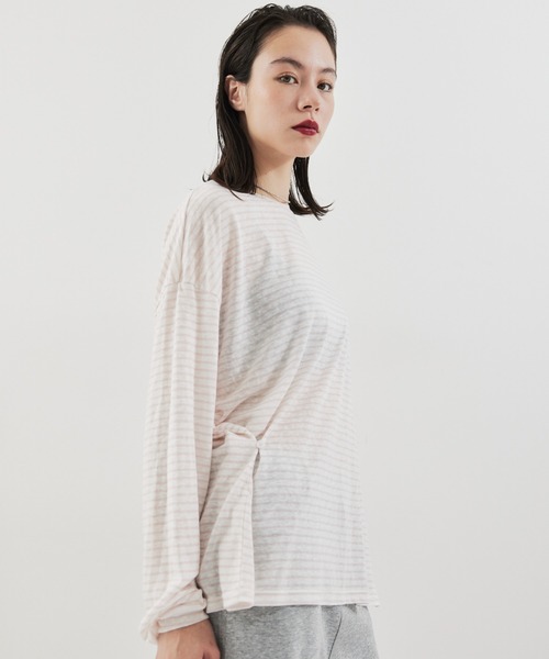 oldA.P.C.ボーダーロンT HANNE tシャツ オープンショルダーボーダーロンTEE レディース