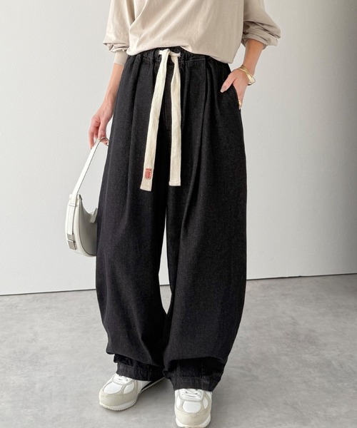 「Java」 デニムパンツ LARGE グレー レディース_画像3