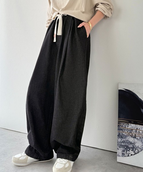 「Java」 デニムパンツ LARGE グレー レディース_画像5