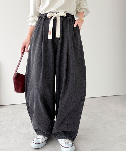 「Java」 デニムパンツ LARGE グレー レディース_画像8
