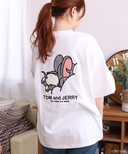 tシャツ 「公式」トムとジェリー うずくまりサガラTシャツ メンズ