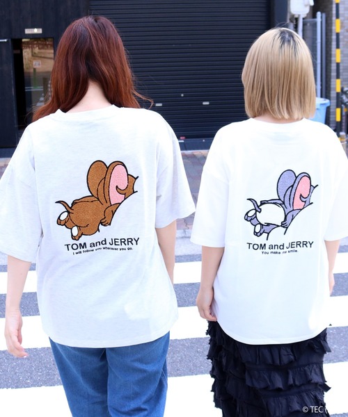 tシャツ 「公式」トムとジェリー うずくまりサガラTシャツ メンズ
