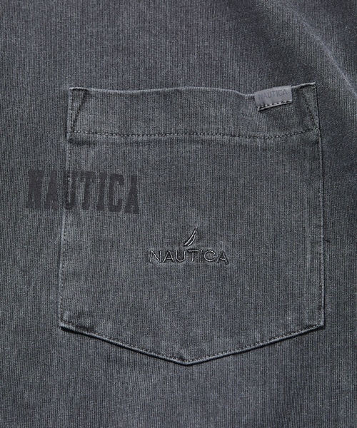 「NAUTICA」 半袖Tシャツ LARGE ネイビー メンズ_画像4