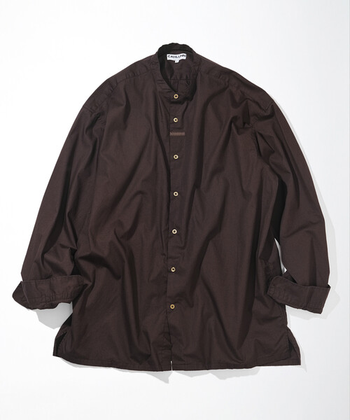 CAHLUMN（カウラム） シャツ Broadcloth Band Collar Shirt メンズ