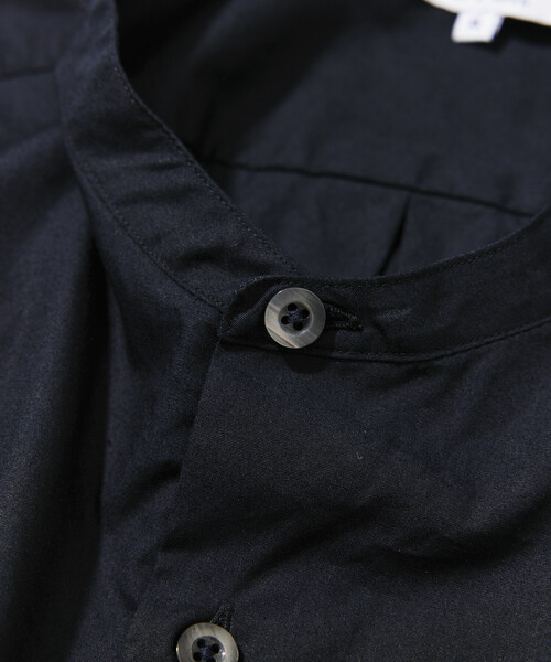 CAHLUMN（カウラム） シャツ Broadcloth Band Collar Shirt メンズ