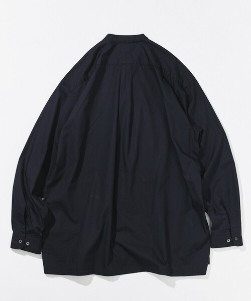 CAHLUMN（カウラム） シャツ Broadcloth Band Collar Shirt メンズ