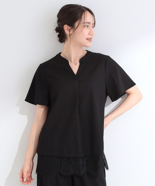 SHOO・LA・RUE（シューラルー） ブラウス シャツ 半袖 「S-LL/洗濯機可