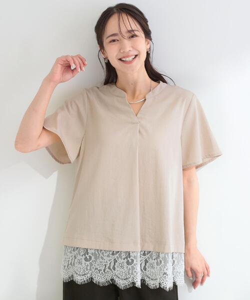 SHOO・LA・RUE（シューラルー） ブラウス シャツ 半袖 「S-LL/洗濯機可