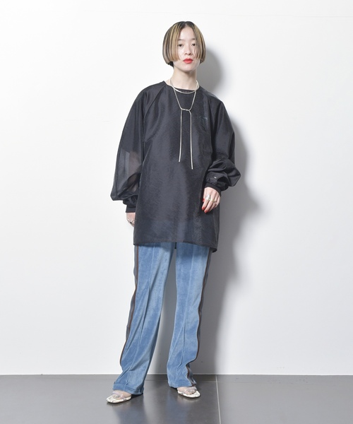 「CITYSHOP」 長袖ブラウス FREE ブラック レディース_画像3