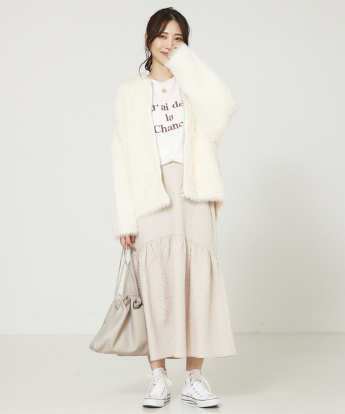 「abahouse mavie」 ロングスカート 38 ライム レディース_画像2