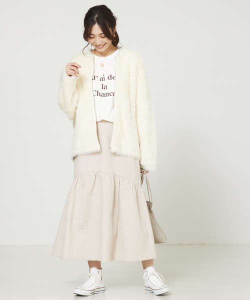 「abahouse mavie」 ロングスカート 38 ライム レディース_画像3