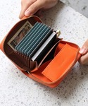 ミニ 二つ折り 二つ折り財布 財布 「本革」お...の詳細画像1