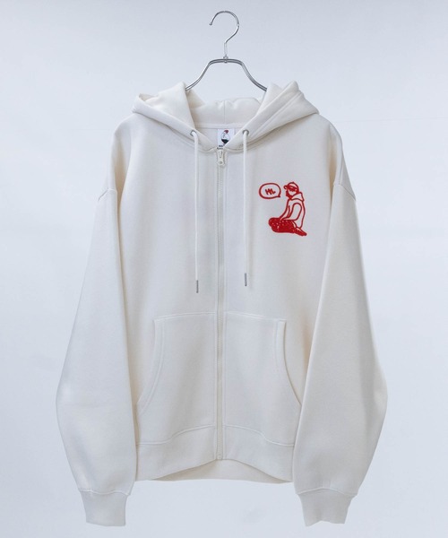 「Red Cap Girl」 ジップアップパーカー LARGE ブラック メンズ_画像7